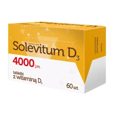 Solevitum D3 4000 j.m. na Uzupełnienie Witaminy D dla Dorosłych i Seniorów 60 Tabletek