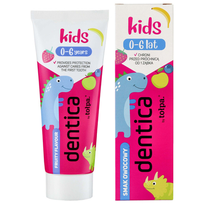 Tołpa Dentica By Kids Pasta do zębów dla dzieci 0-6 lat owocowy smak 50ml