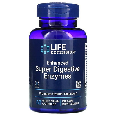 Life Extension Wzmocnione Super Enzymy Trawienne i Probiotyki Na Wsparcie Trawienia 60 Kapsułek