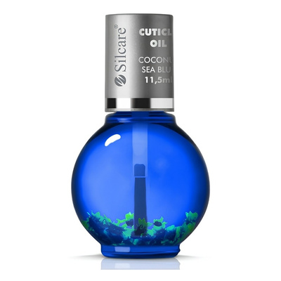 Silcare Garden of Colour Coconut Sea Blue olejek do paznokci i skórek z kwiatami 11.5ml