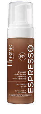 Lirene Perfect Tan Wegańska Brązująca Pianka do Ciała Espresso 150ml