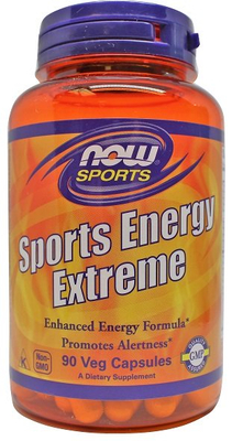 Now Foods Sports Energy Extreme Ekstremalna Energia i Czujność Umysłu 90 Kapsułek