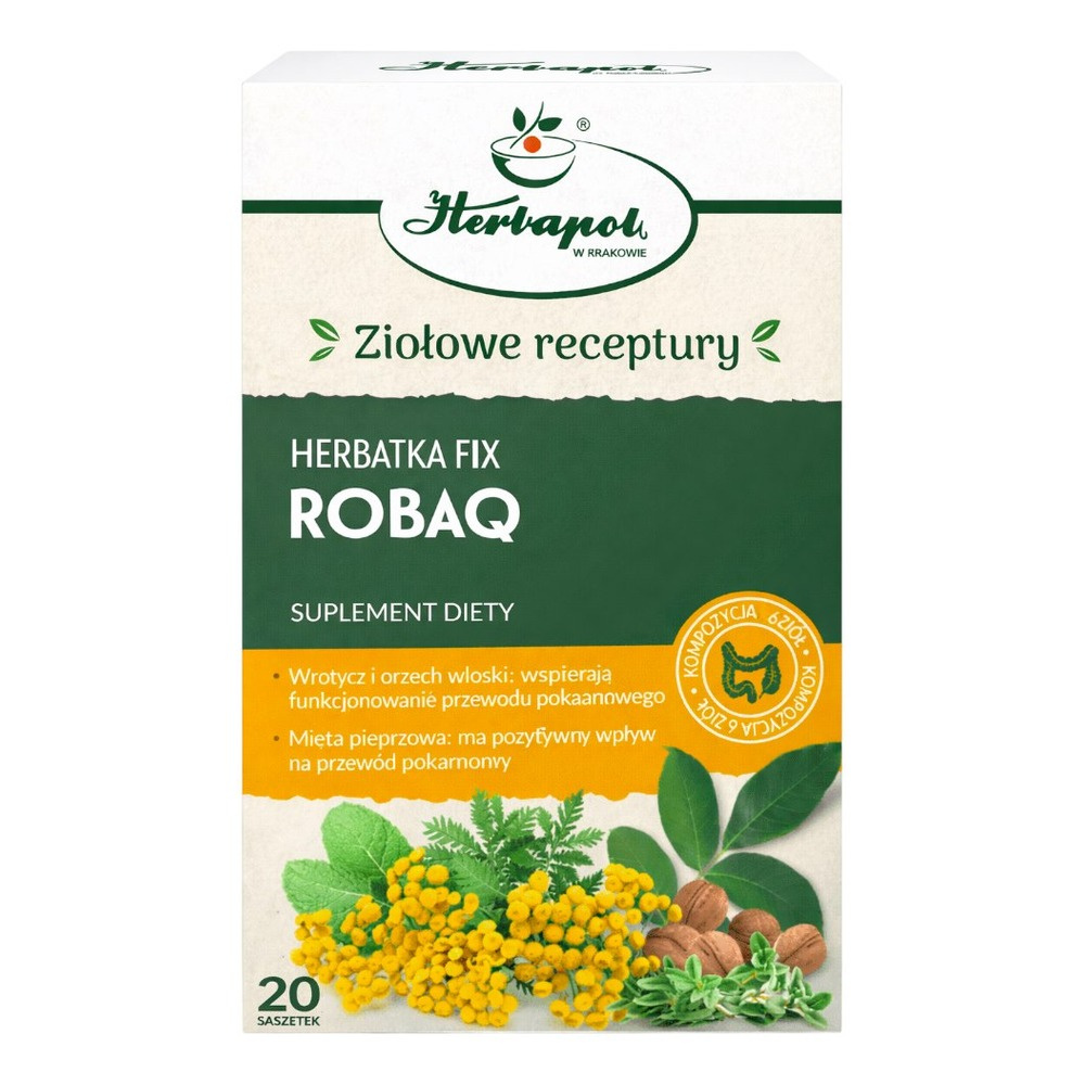 Herbatka ROBAQ fix 20x2g HERBAPOL KRAKÓW