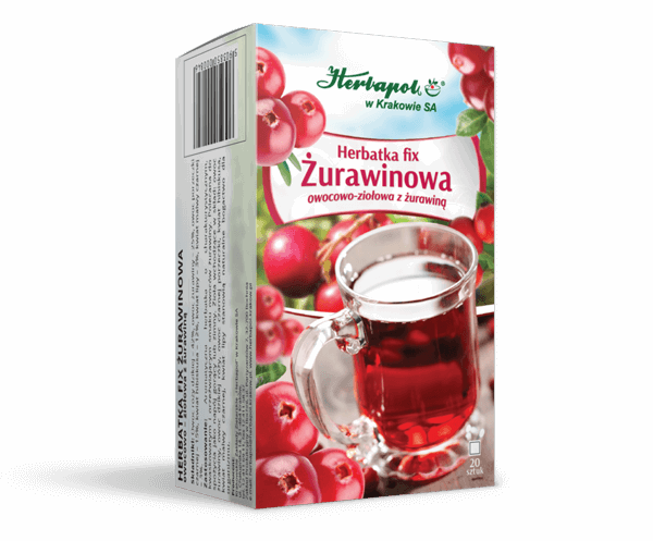 Herbapol Owocowo-Ziołowa Herbatka FIx z Żurawiną 20x3g Best Before 30.11.26