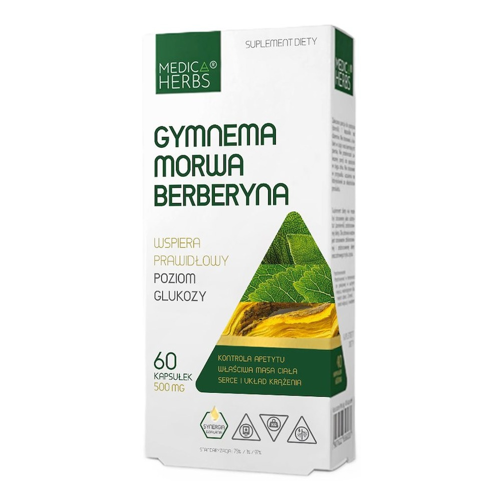MEDICA HERBS Gymnema, Morwa, Berberyna 60 kaps.