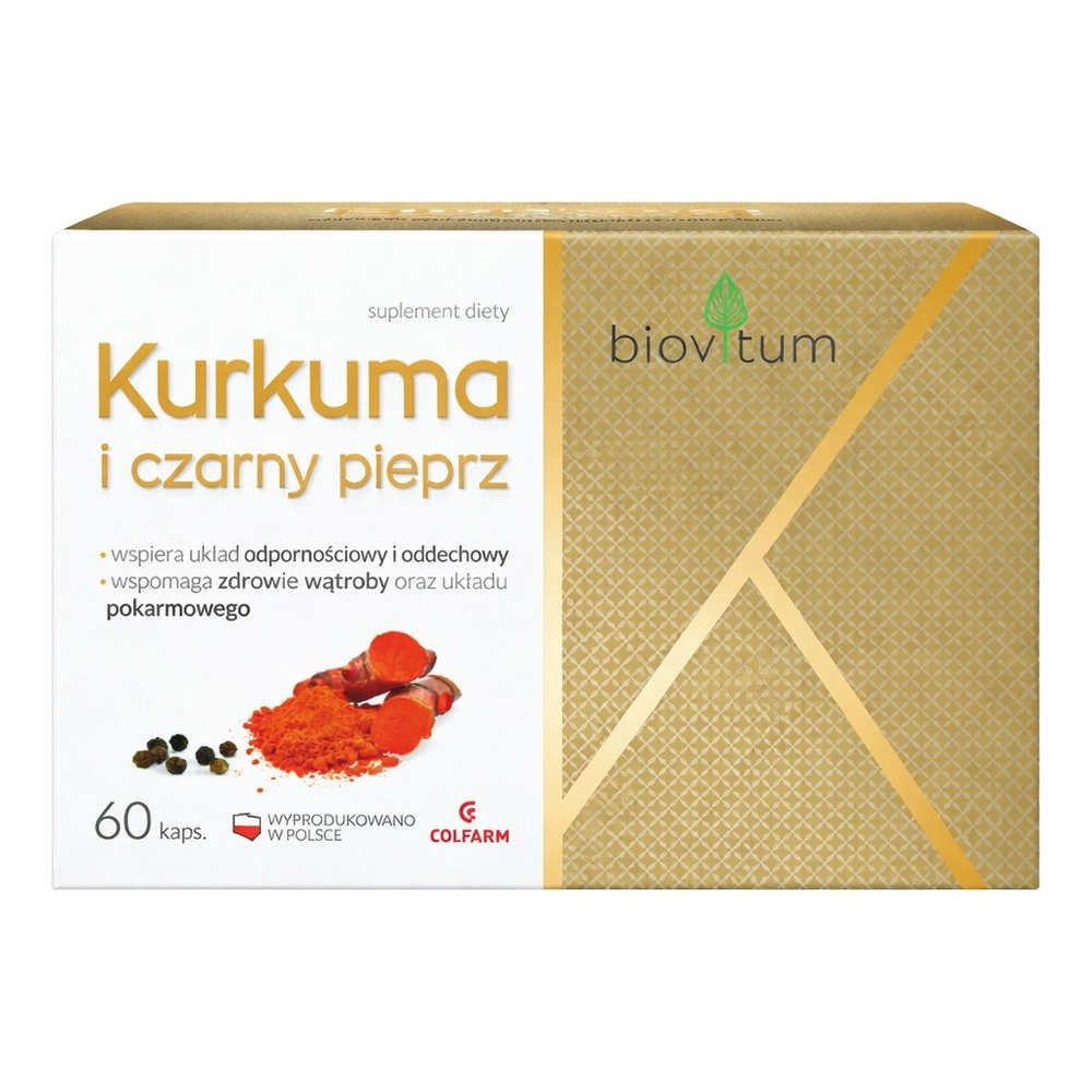 Colfarm Biovitum Kurkuma + Czarny Pieprz 60 Kapsułek