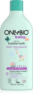 OnlyBio Baby Delikatny Płyn do Kąpieli dla Niemowląt od 1 Dnia Życia dla Skóry Wrażliwej 500ml
