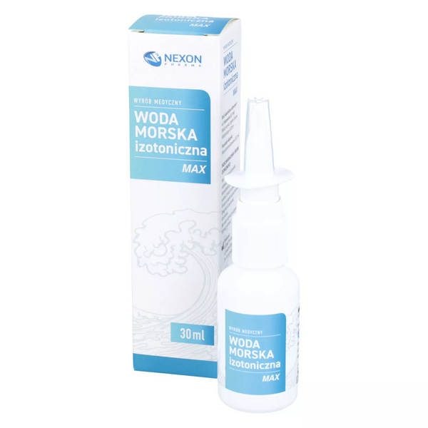 Nexon Pharma Max Woda Morska Izotoniczna do Higieny Nosa dla Niemowląt i Dorosłych 30ml