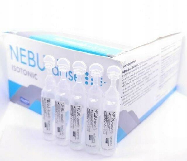 Nebu-Dose Isotonic Salinea Płyn do Inhalacji Dróg Oddechowych 5 Ampułek x 5ml