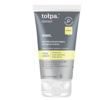 Tolpa Dermo Men Max Effect Mikro-złuszczający żel do mycia twarzy 150ml