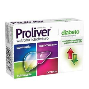 Proliver Diabeto na Wątrobę, Cholesterol i Poziom Cukru 30 Tabletek