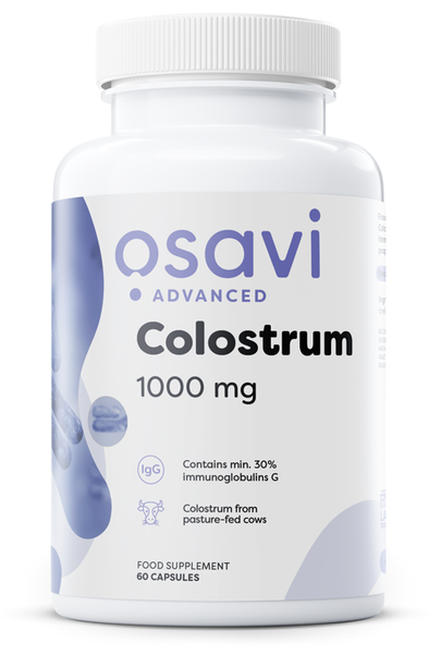 Osavi Colostrum 1000mg zawierające siarę bydlęcą 60 kapsułek