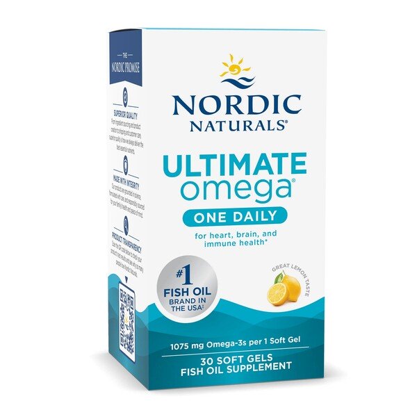 Nordic Naturals Ultimate Omega One Daily 1075mg Cytrynowy na Serce Mózg i Odporność 30 Kapsułek
