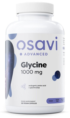Osavi Glicyna 1000 mg wspierająca organizm 120 wegańskich kapsułek