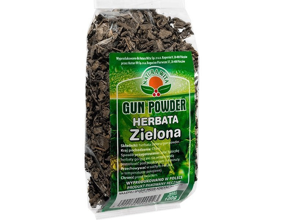 Natura Wita Gun Powder Zielona Herbata o Właściwościach Odchudzających 100g