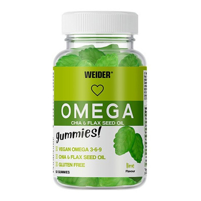 Weider Omega Gummies, Lime - 50 gummies