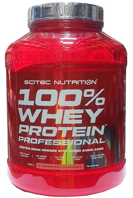 SciTec 100% Whey Protein Professional, Strawberry - 2350g