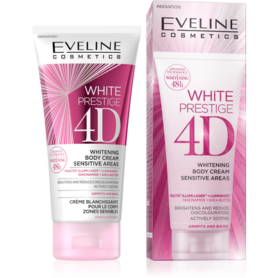 Eveline White Prestige 4D Wybielający Krem do Ciała do Miejsc Wrażliwych 100ml