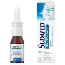 Sudafed Blocked Nose Spray do Nosa o Działaniu do 10 Godzin 15ml