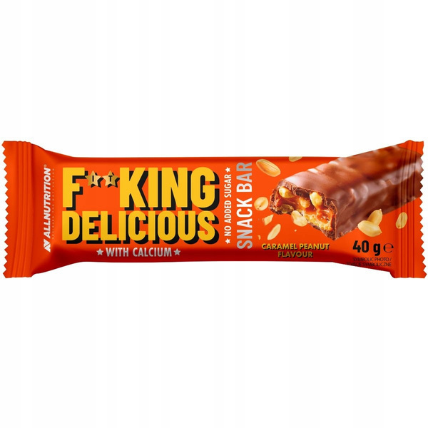 AllNutrition Fitking Delicious Snack Bar Caramel Peanut Baton bez Dodatku Cukru 24x40g