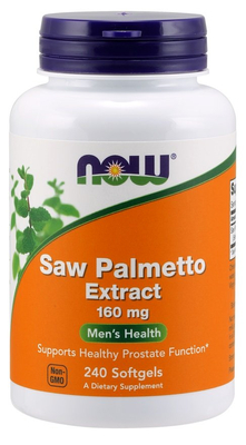 NOW Foods Palma Sabałowa Ekstrakt 160mg Na Zdrowie Prostaty 240 Kapsułek