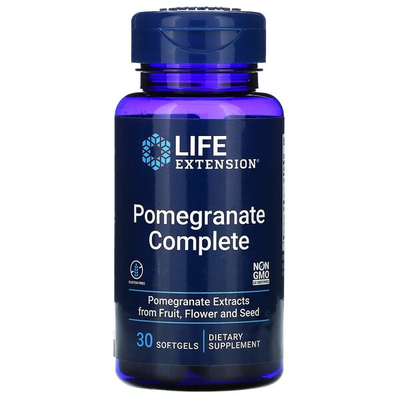 Life Extension Pomegranate Complete Ekstrakt z Granatu Na Zdrowie Serca i Całego Organizmu 30 Kapsułek Miękkich
