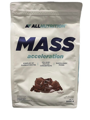 Allnutrition Mass Acceleration Chocolate Kompleks Węglowodanowo - Proteinowy 3000g