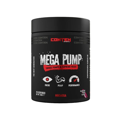 Conteh Sports Mega Pump Przedtreningówka Bez Stymulantów na Pompę Mięśniową i Skupienie 400g
