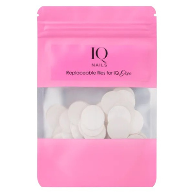 IQ Nails Wymienne Nakładki Ścierne 25mm Gradacja 180 do Pedicure 50szt