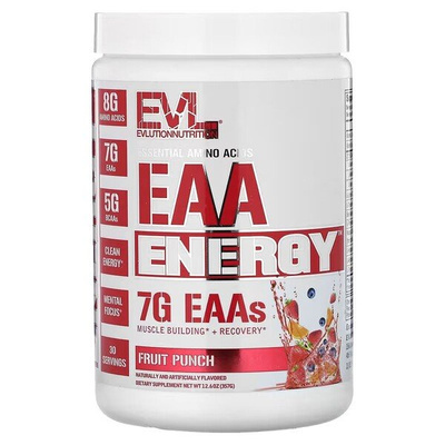 EVLution Nutrition EAA Energy Aminokwasy Egzogenne w Proszku na Budowę i Regenerację Mięśni 357g