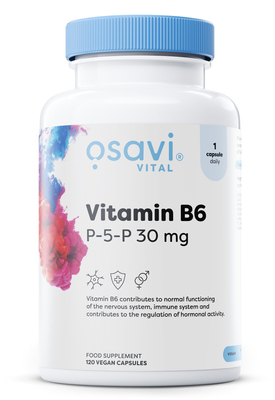 Osavi Witamina B6 P-5-P 30mg Aktywna Forma 120 kapsułek wegańskich