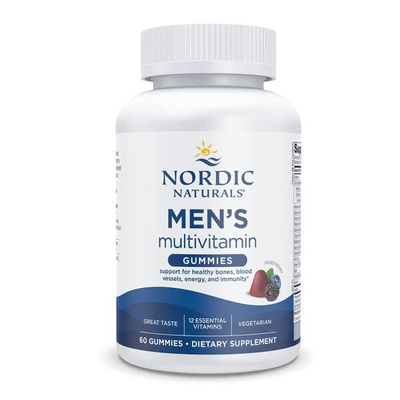 Nordic Naturals Multiwitamina dla Mężczyzn w Żelkach Mieszane Jagody 60 Żelków