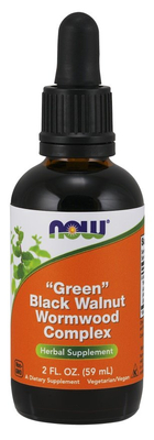 NOW Foods Kompleks z Zielonego Orzecha Czarnego i Piołunu Ziołowy Suplement w Płynie 59ml