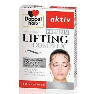 DoppelHerz Aktiv Lifting Complex Premium Kwas Hialuronowy + Biotyna 30 Kapsułek