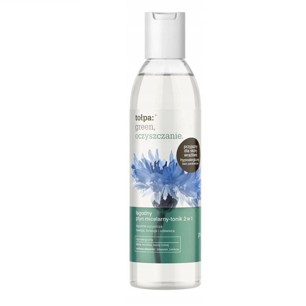 Tolpa Green Łagodny Tonik Micelarny 2w1 do Twarzy Oczu i Ust 200ml