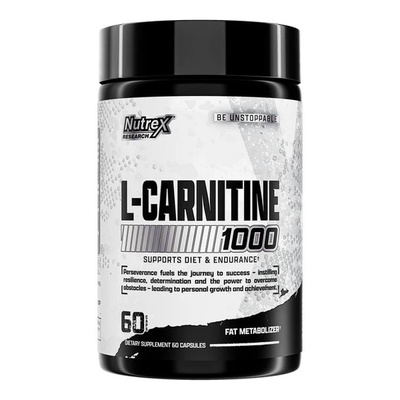 Nutrex Carnitine 1000 L-Karnityna L-Winian na Spalanie Tłuszczu i Produkcję Energii 60 Kapsułek