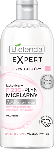 Bielenda Expert Czystej Skóry Izotoniczny Kojący Fizjo-Płyn Micelarny z Witaminami 400ml