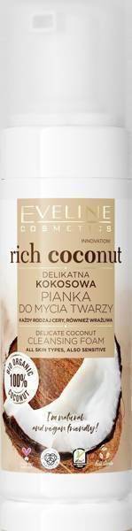 Eveline Rich Coconut Delikatna Kokosowa Pianka Myjąca do Każdego Rodzaju Skóry 150ml