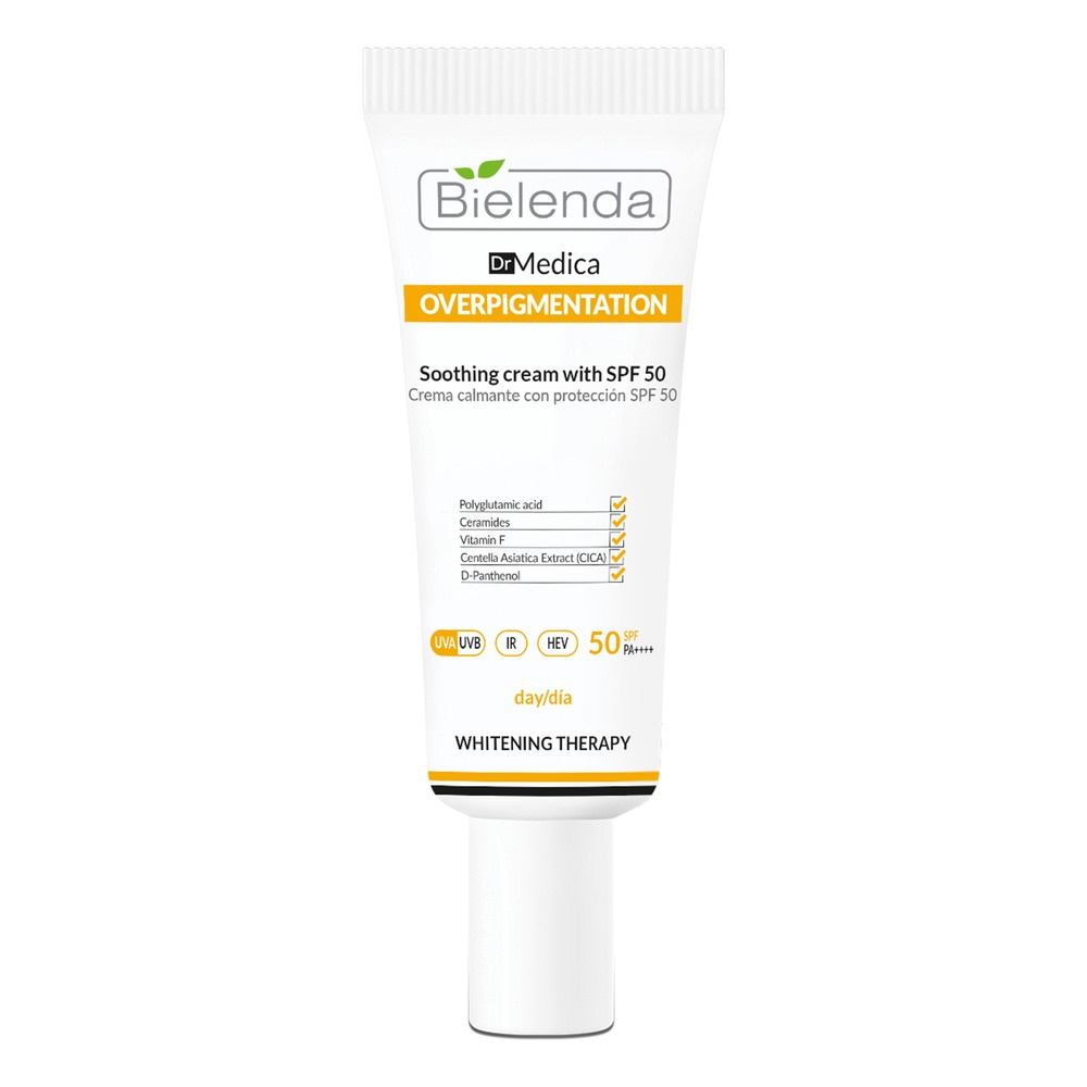 Bielenda Dr Medica Overpigmentation Krem Łagodzący Przebarwienia SPF50 50ml