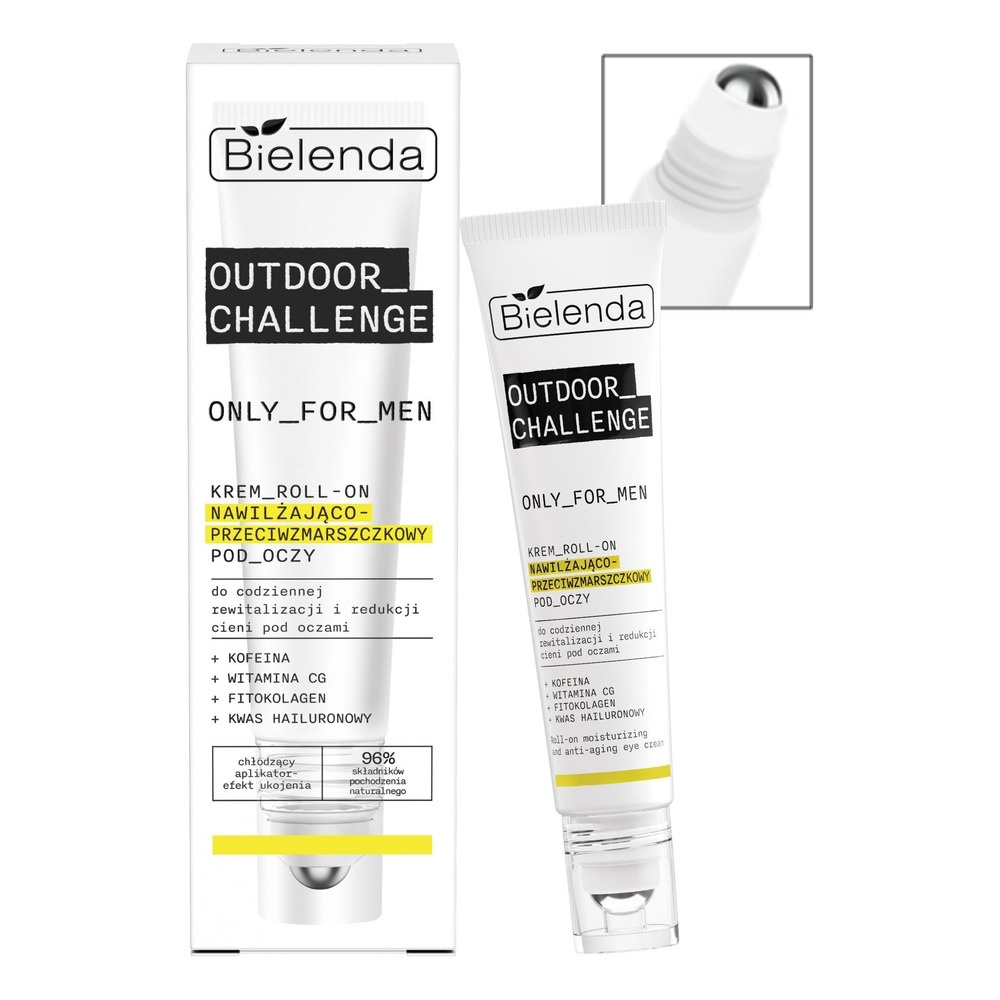 Bielenda Only for Men Outdoor Challenge Nawilżający Krem Przeciwzmarszczkowy Roll-On pod Oczy 15ml