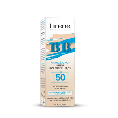 Lirene BB Nawilżający Krem Koloryzujący SPF50 01 Natural 30ml