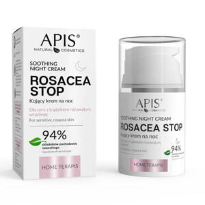 Apis Home terApis Rosacea Stop Kojący Krem dla Skóry Wrażliwej i Podrażnionej na Noc 50ml