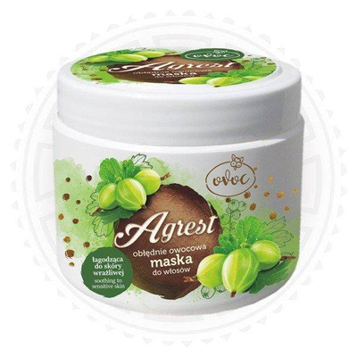 Slavica Ovoc Obłędnie Owocowa Maska Do Wrażliwej Skóry Głowy Agrest 500ml