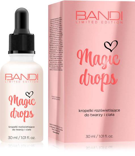 Bandi Magic Drops Kropelki Rozświetlające do Twarzy i Ciała z Kwasem Hialuronowym 30ml