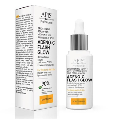 Apis Professional Adeco-C Flash Glow Serum Rozświetlające 10% Witamina C i Kwas Ferulowy 30ml