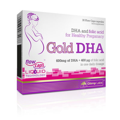 Olimp Gold DHA + Kwas Foliowy dla Kobiet w Ciąży 30 Kapsułek
