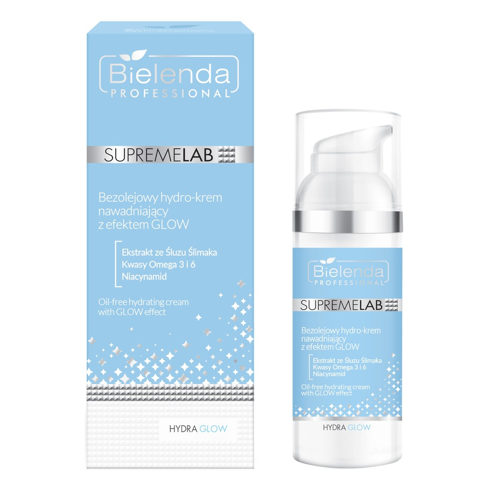 Bielenda Professional Supremelab Hydra Glow Bezolejowy Hydro-Krem Nawadniający 50ml
