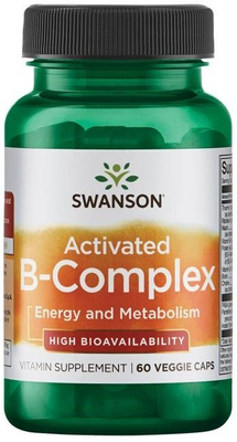 Swanson Activated B-Complex na Energię i Układ Nerwowy 60 Kapsułek