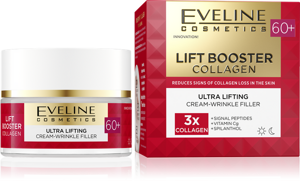 Eveline Lift Booster Collagen Ultra Liftingujący Krem-Wypełniacz Zmarszczek 60+ na Dzień i na Noc 50ml