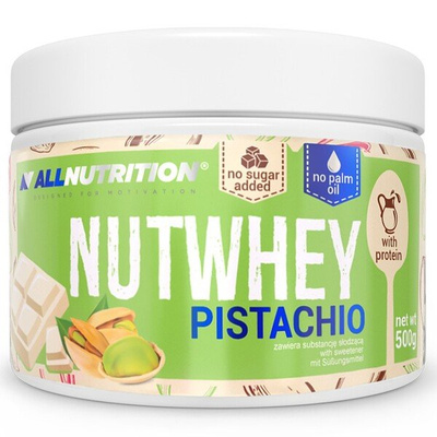 Allnutrition Nutwhey Pistachio Wysokobiałkowy Krem Pistacjowy Do Smarowania 500g